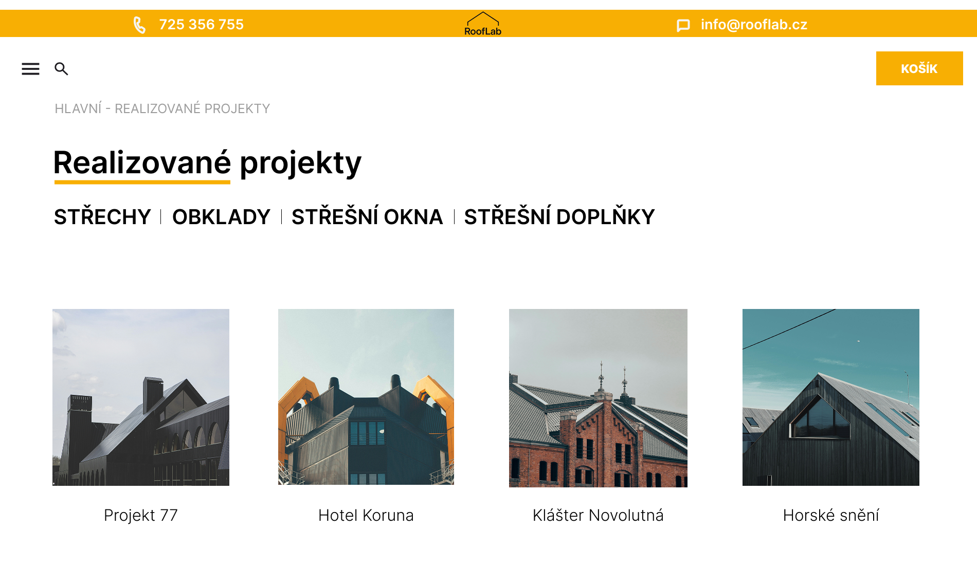 Realizované projekty