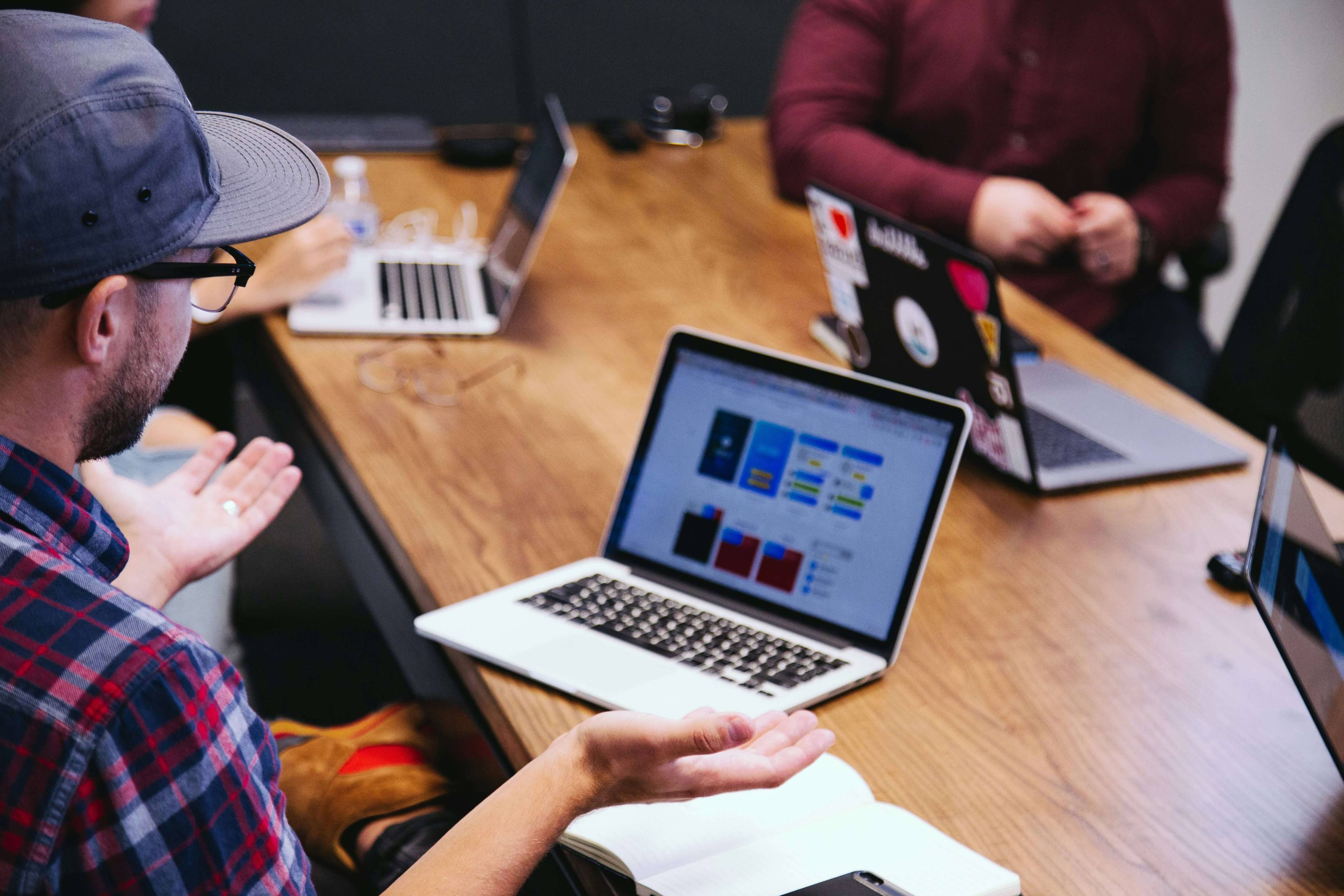 Image of our design team at work